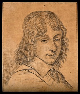 A boy with bushy hair. Drawing, c. 1793.