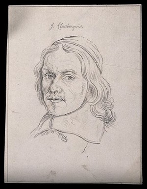 view Johannes Claubergius: portrait. Drawing, c. 1793.