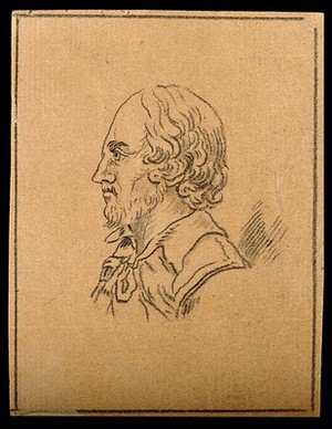 view William Shakespeare: profile. Drawing, c. 1793.