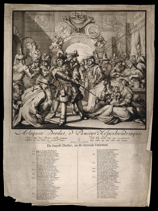 James II and Louis XIV. Etching by R. de Hooghe, 1688.