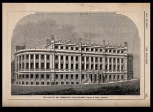 view The Midland and Birmingham institute. Wood engraving by C.W. Sheeres after B. Sly after E.M. Barry.