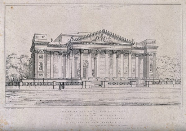 The Fitzwilliam Museum, Cambridge. Etching by T. Kearnan after G. Basevi.