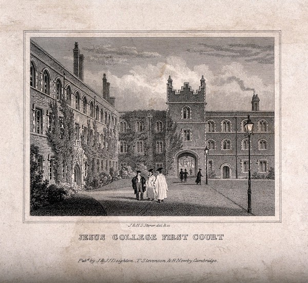 The Kent County Hospital, Canterbury. Line engraving by Thomas.