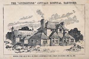 view Livingstone Cottage Hospital, Dartford, Kent. Process print after C.W. English.