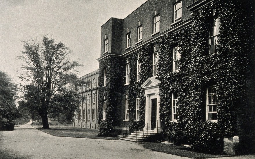 Royal Botanic Gardens, Kew, Surrey: Herbarium and library. Process print.