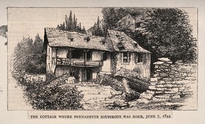 view Lourdes, Haute Pyrénées, France: birthplace of Bernedette Soubirous.
