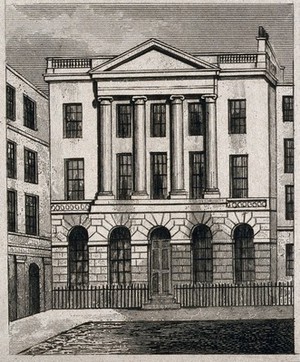 view Serjeants' Inn, Fleet Street, London. Engraving by J. Shury after T. H. Shepherd, 1833.