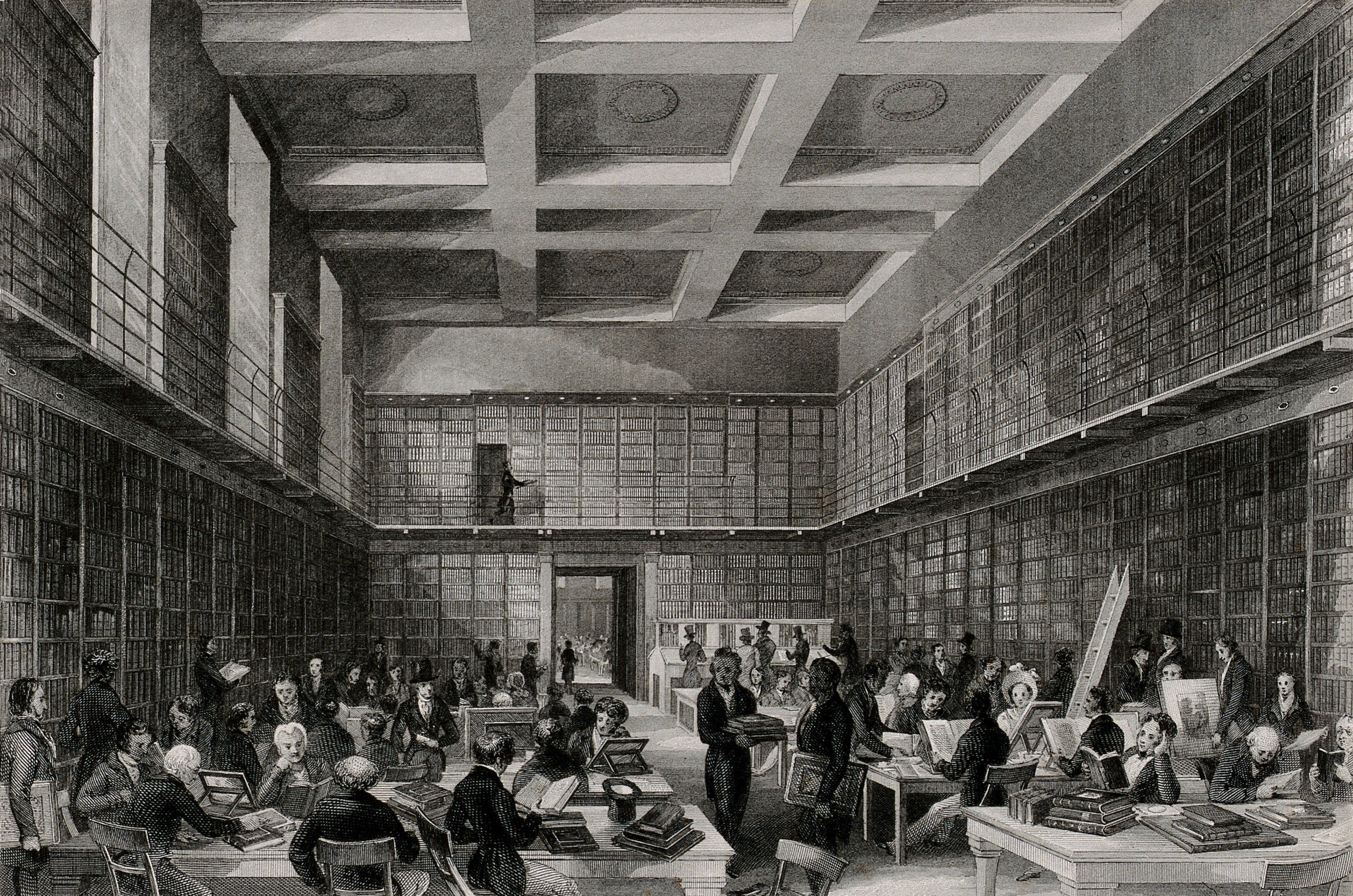 The British Museum The Reading Room With Many Readers
