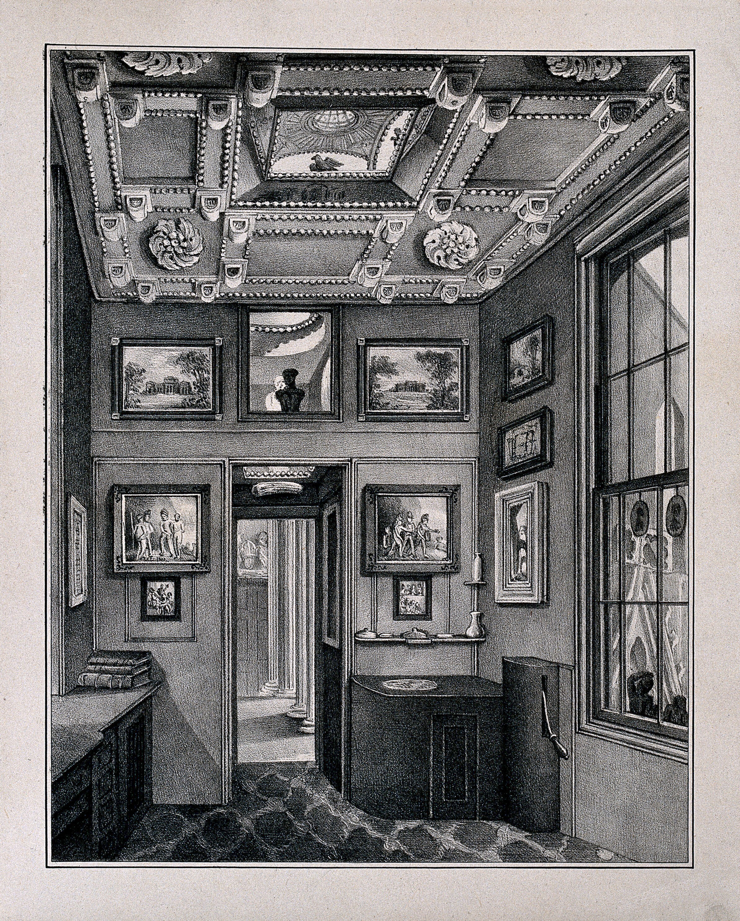 Sir John Soane S House And Museum The Dressing Room At Ground Floor Level Lithograph By C J Richardson Wellcome Collection Sir John Soane S House And Museum The Dressing Room At Ground Floor Level Lithograph By C J Richardson Wellcome Collection