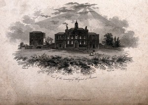 view The Smallpox Hospital, St Pancras, London. Engraving by W. Woolnoth after G.S. Shepherd, 1806.