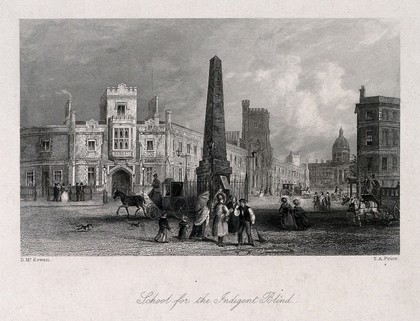 The blind school, Southwark. Engraving by T. A. Prior, [c.1835], after D. McKewan.