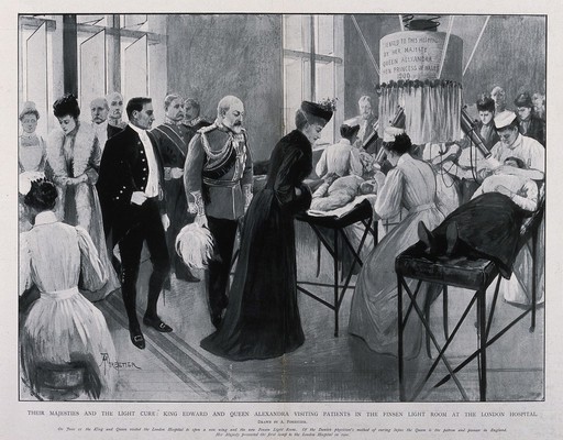 The London Hospital, Whitechapel: King Edward VIII and Queen