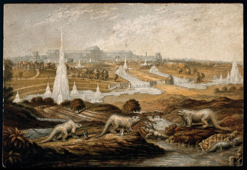 The Crystal Palace from the Great Exhibition, installed at