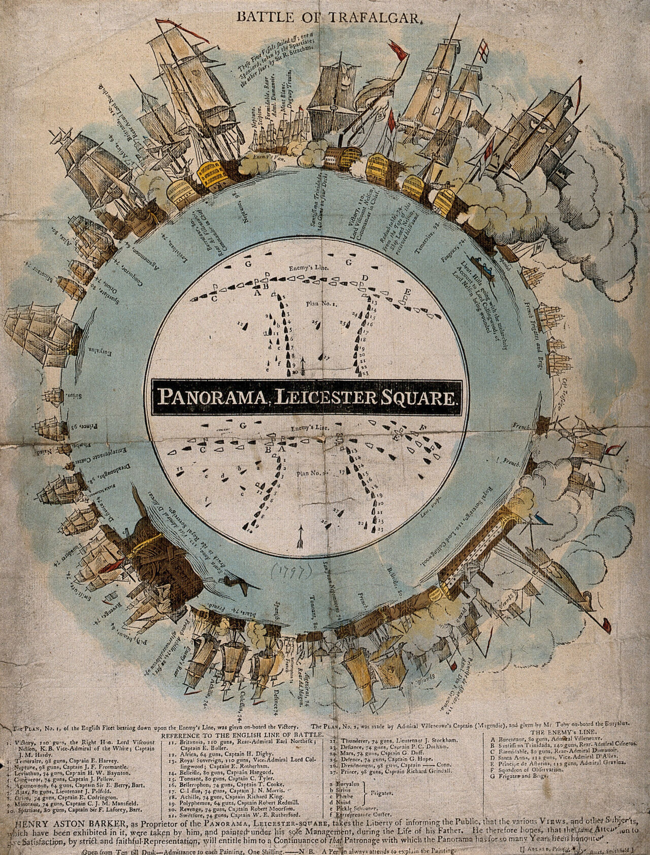 An advertisement for the Panorama, Leicester Square,