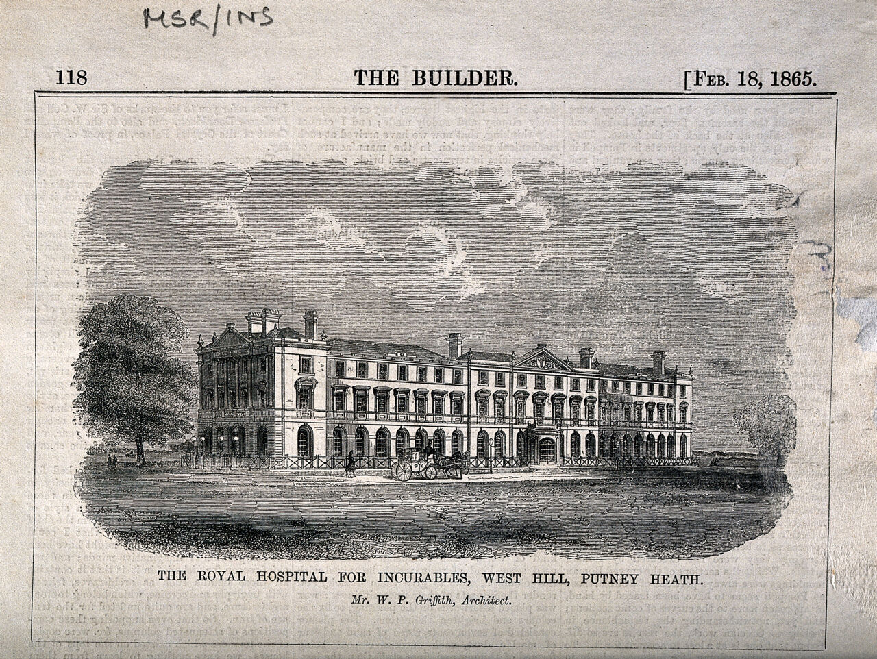 Royal Hospital for Incurables, Putney