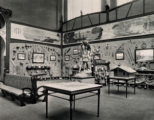 view Musée du Congo, Tervuren, Belgium: one of five interior scenes. Collotype.