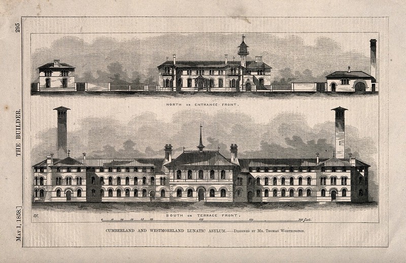 Cumberland and Westmoreland Lunatic Asylum, Garlands, Carlisle,
