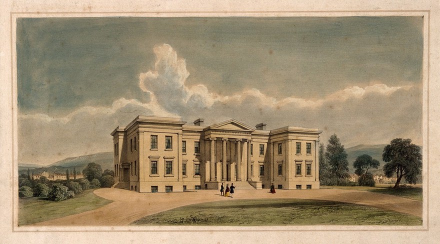 General Hospital (location unknown). Coloured lithograph.