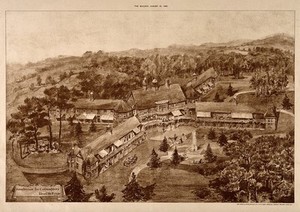 view Sanatorium for consumptives, in rural surroundings. Photomechanical reproduction, 1903.