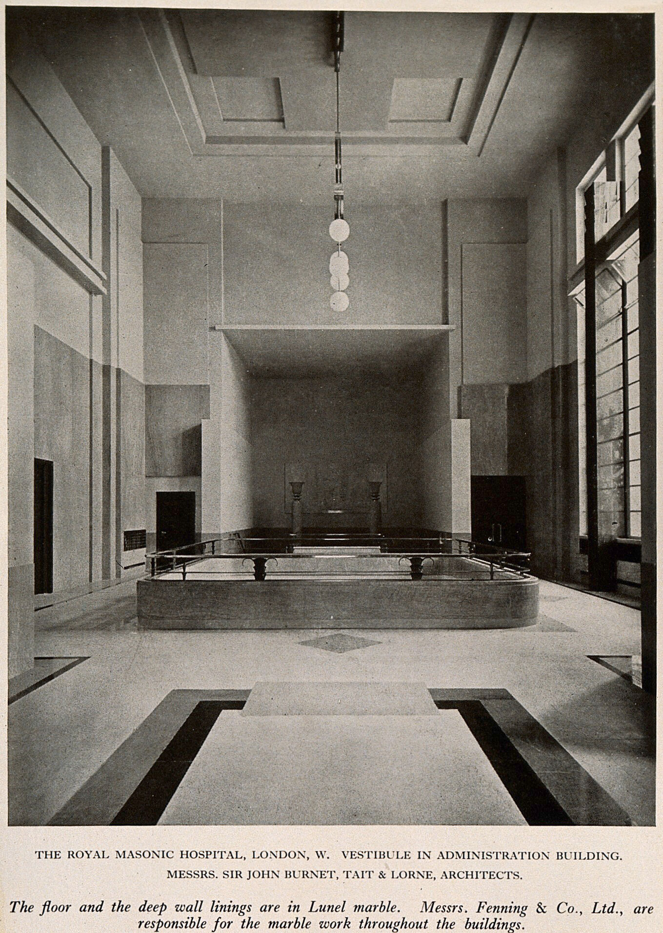 Royal Masonic Hospital London The Upper Vestibule In The