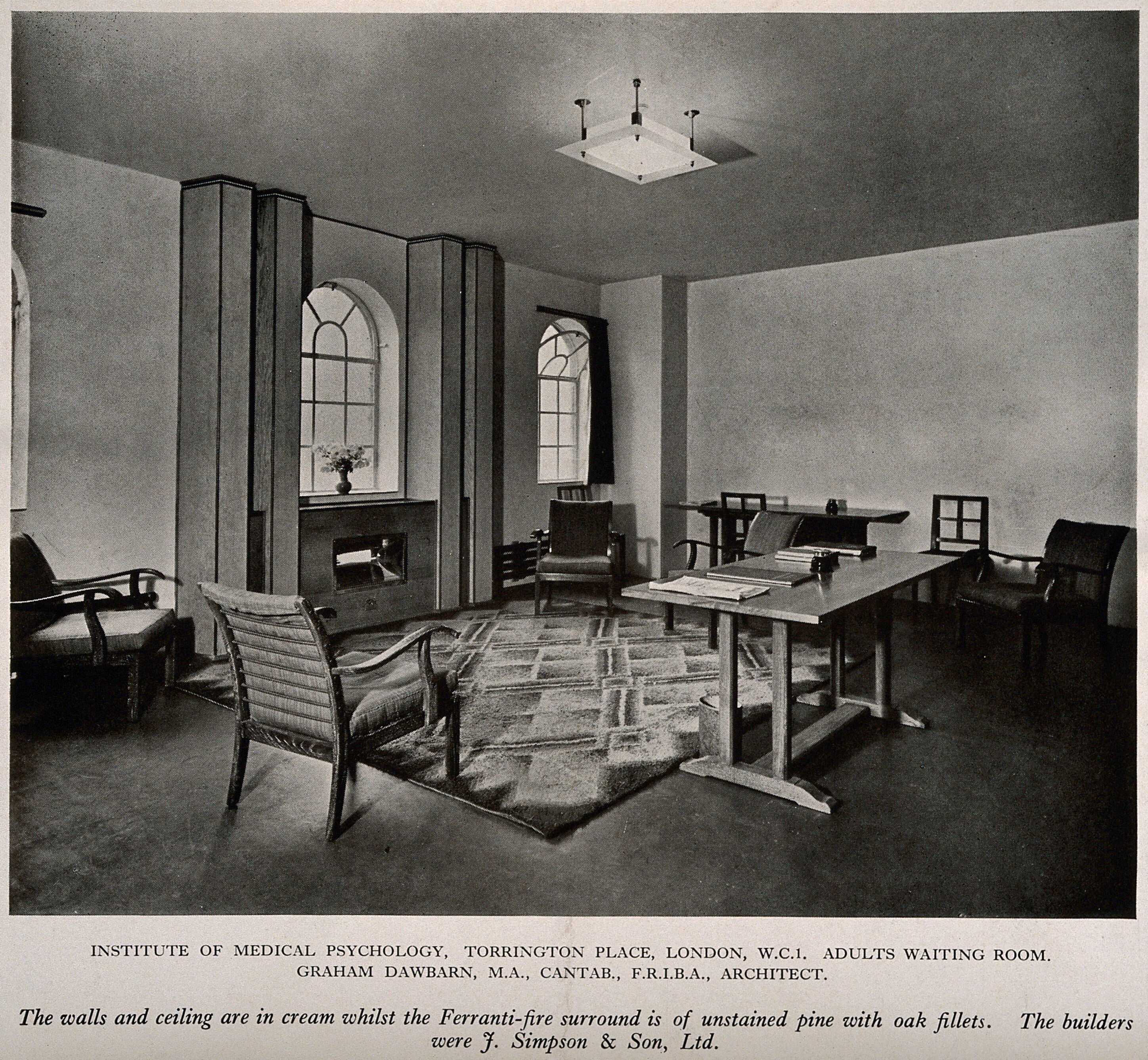 Institute Of Medical Psychology London The Waiting Room Process Print 1929 Wellcome Collection