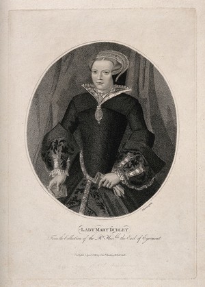 view Lady Mary Dudley. Stipple engraving by E. Harding, 1799.