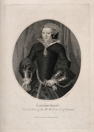 Lady Mary Dudley. Stipple engraving by E. Harding, 1799.
