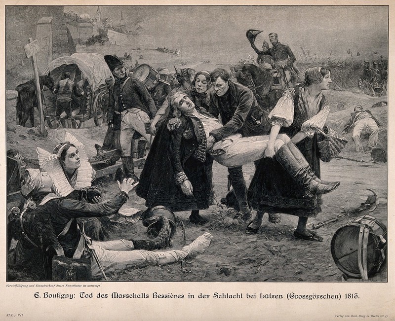 French Military Hospital at Marienburg. Etching by F. Schroerder, 1807, after Loeilott after A. Roehn., 1807, by Adolphe Roehn