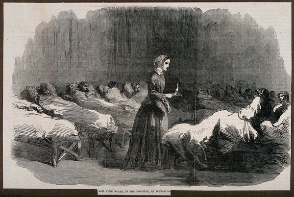 M0003645:  Florence Nightingale during the Crimean War