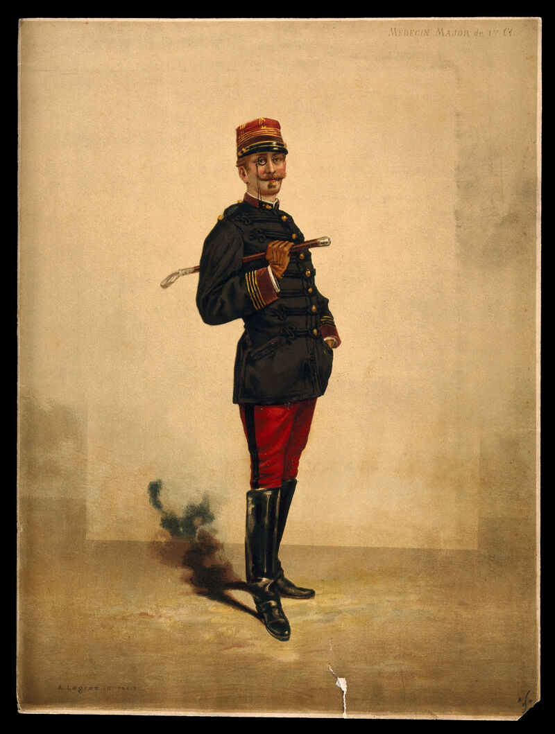 Franco-Prussian War: a French army medical officer (1st class) in his ...