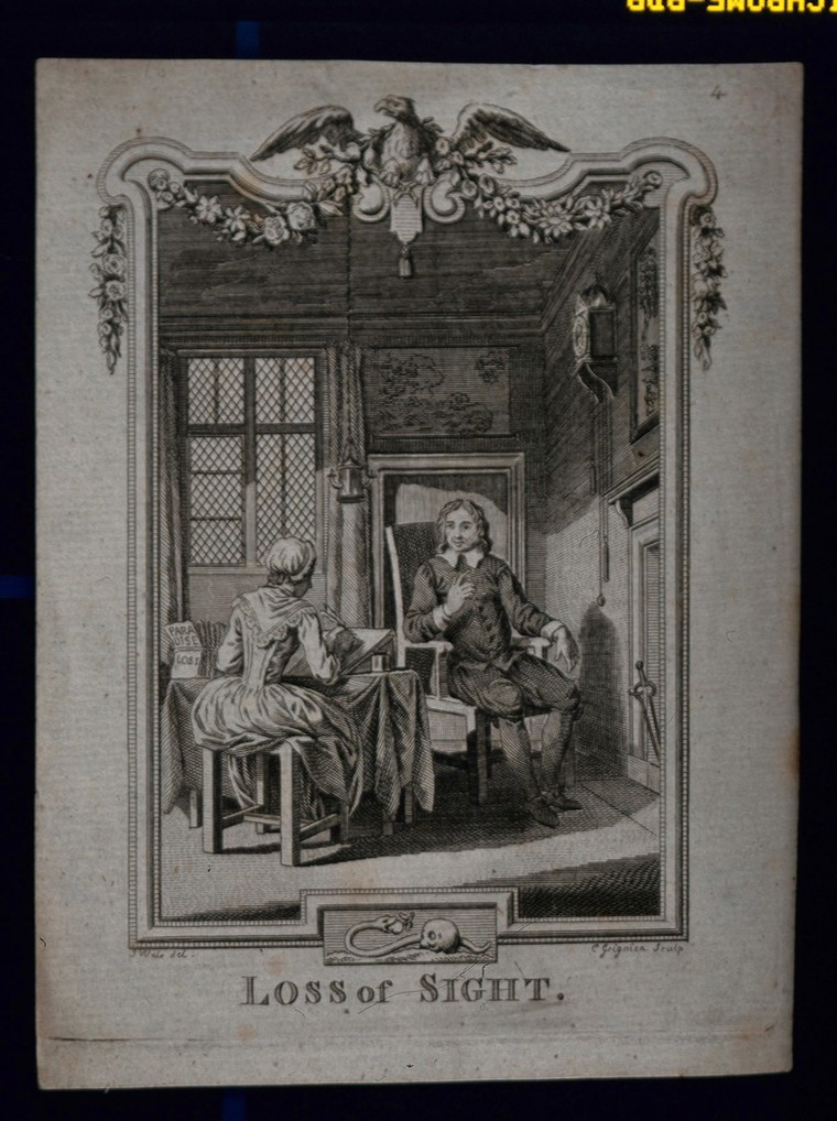 Blind Milton dictating Paradise Lost to his daughters - NYPL Digital  Collections