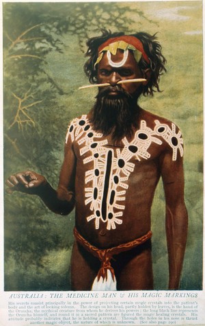 view Shaman/medicine man, body paint, Australia