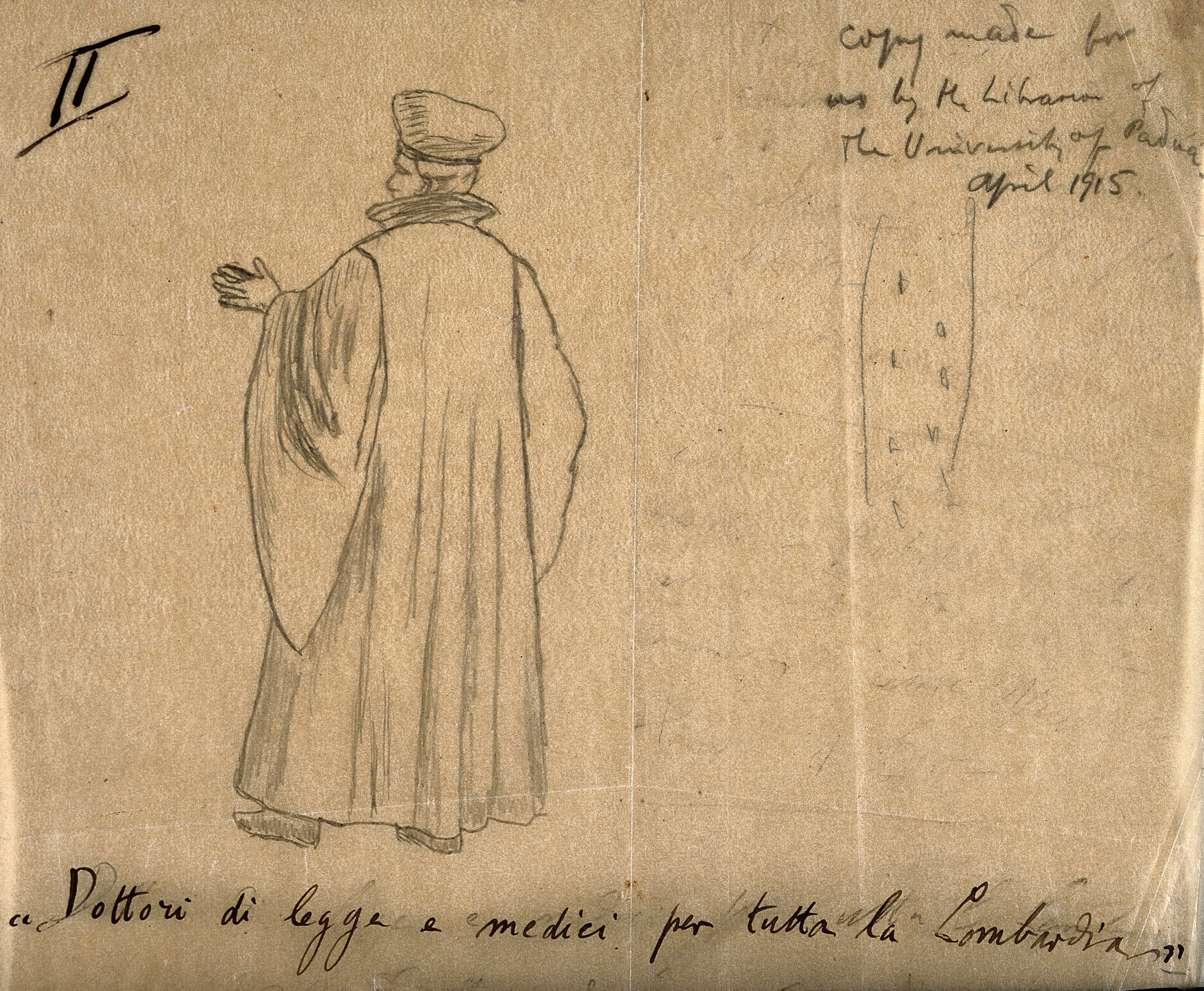 A Doctor Of Law And Medicine In Traditional Costume Lombardy