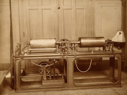 An early cardiograph used by J.B.A. Chauveau. Photograph.