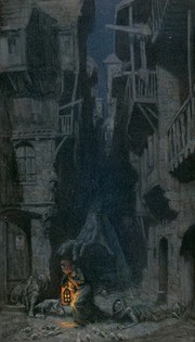 A giant hand roaming through the dark streets of London, people and rats try to escape its grasp; representing bubonic plague. Watercolour by R. Cooper.