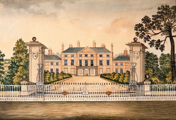 Hospital at Ipswich. Watercolour.