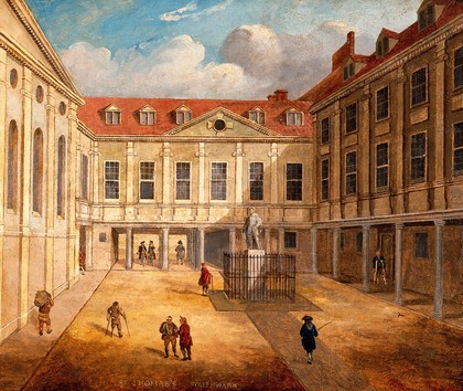 Saint Thomas's Hospital, Southwark. Oil painting.