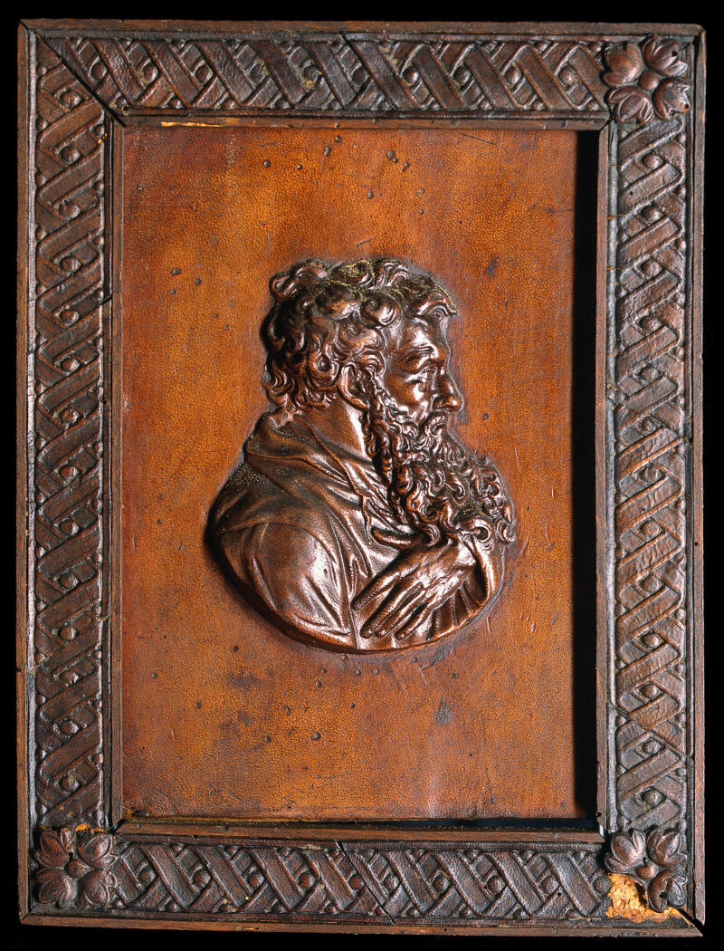 Saint Paul. Wood bas-relief after Jean Warin II., by Jean Varin