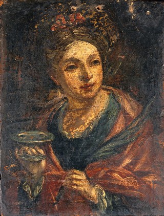 Saint Lucy. Oil painting.