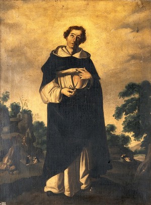 view The Blessed Henry Suso. Oil painting after F. Zurbarán.