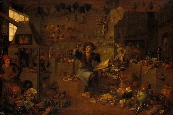 M0007668: An alchemist in his laboratory