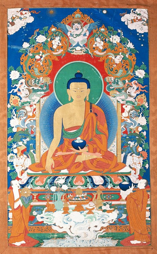 The Buddha. Gouache.