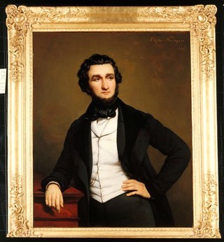 Jean-Zuléma Amussat. Oil painting by Jean-Guillaume Elzidor Naigeon.