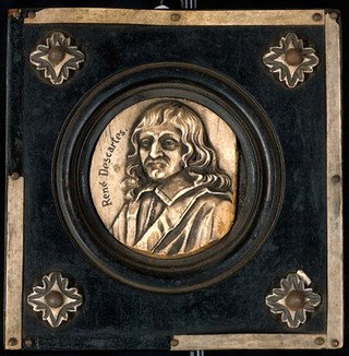 René Descartes. Ivory relief.