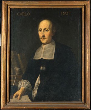 view Carlo Dati. Oil painting by a Florentine painter, 18th (?) century.