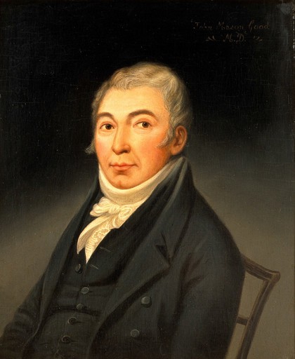 John Mason Good. Oil painting.