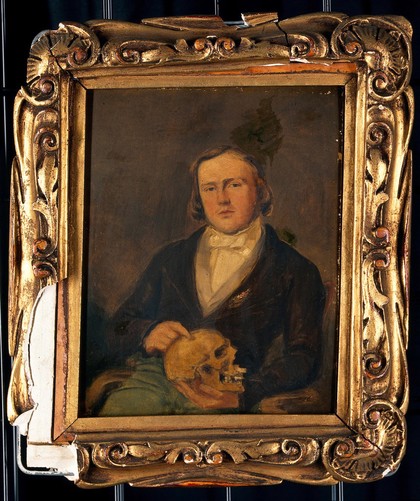 Augustus Bozzi Granville (?). Oil painting.