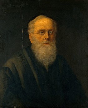 Alfred Russel Wallace (?). Oil painting.