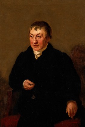 Edward Jenner (?). Oil painting by Henry Wyatt.