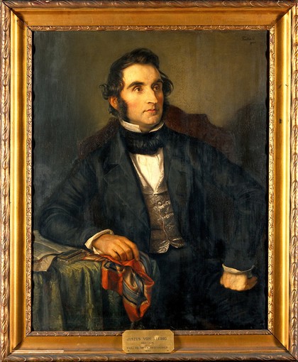 Justus von Liebig (1803-1873), chemist. Oil painting by Carl Friedrich Wilhelm Adolph Trautschold, 1845.